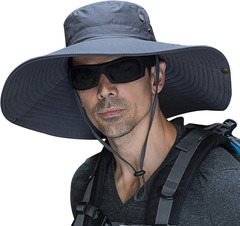 Шляпа с широкими полями Skully extra wide Brim grey