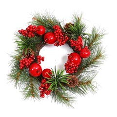 №2 Ягоды бузины зонтиком, цвет КРАСНАЯ, пучок 6 см, набор 10 шт.