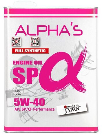 Масло моторное ALPHA'S 809544 5W-40 SP/CF 4L