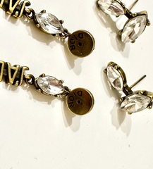 Серьги длинные style by DIOR цвет бронза