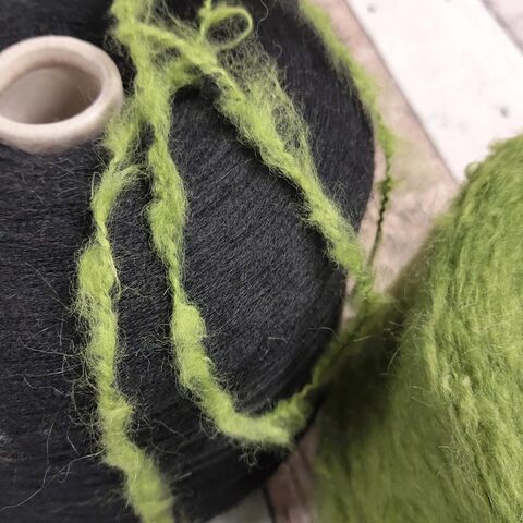 Вспушенный меринос с кидмохером FILORAMA BOBOL 200 зеленое яблоко