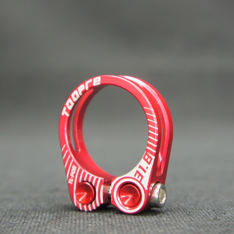 Хомут подседельный Toopre 31,8мм болт красный