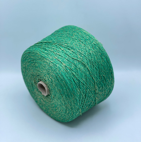 Lanificio dell Olivo, Cotton lux. 300м, 60% Хлопок, 40% Полиамид, Зеленый,неоднотонный.37765