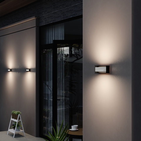 Уличный настенный светодиодный светильник ST Luce STRIS SL9544.401.01