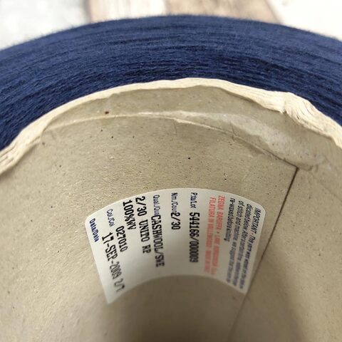 Меринос ZEGNA BARUFFA CASHWOOL/SWE 2/30 темно-синий