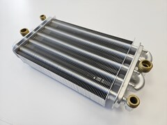 Битермический теплообменник для FONDITAL Panarea Compact 24 CTN(CTFS)/ Victoria Compact 24 CTN(CTFS) (арт. 6SCAMBIM03, 6SCAMBIM04)