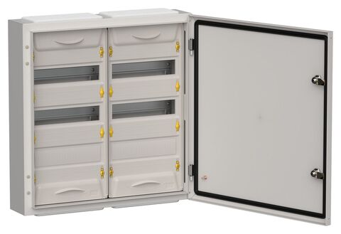 TITAN 5 Корпус мет. ЩРн-72 (2х36) 585х570х140 IP54 сер IEK