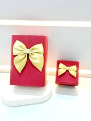 Подарочная прямоугольная коробка шкатулка для кольца/набора украшений с подсветкой