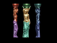 Силиконовый молд № 2011 Кариатиды 2 шт