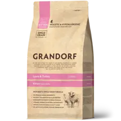 Сухой корм GRANDORF CAT Lamb&Turkey KITTEN, Ягненок с индейкой для котят 0,4кг