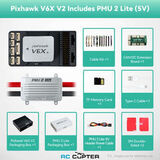 Полётный контроллер CUAV Pixhawk V6X V2 + модуль питания PMU 2 lite