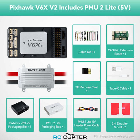 Полётный контроллер CUAV Pixhawk V6X V2 + модуль питания PMU 2 lite