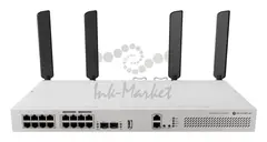 MikroTik CRS418-8P-8G-2S+5axQ2axQ-RM Коммутатор управляемый Wi-Fi 6 L3, 2,4/5 ГГц, RJ45 16х1Гбит/с, PoE out 8х1Гбит/с — фото 2