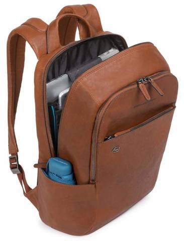 Рюкзак унисекс Piquadro Black Square, светло-коричневый, кожа натуральная (CA3214B3/CU)