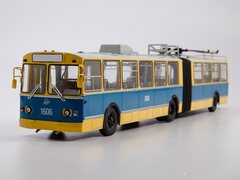 Trolleybus ZIU-10 articulated yellow-blue Soviet Bus (SOVA) 1:43