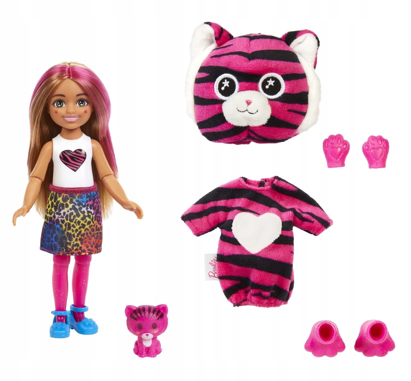 Кукла Barbie Cutie Reveal Chelsea Jungle Tiger Барби в костюме тигра HKR15  купить в Москве | Доставка по России.