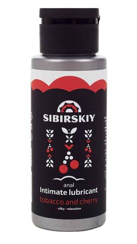 Анальный лубрикант на водной основе SIBIRSKIY с ароматом вишни и табака - 100 мл. - Sibirskiy SBR-015