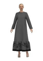 Лизавета. Платье льняное с вышивкой в этностиле  PL-421134