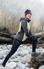 Женские премиальные брюки для лыж и зимнего бега Nordski Hybrid Warm Black