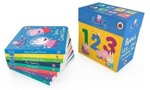 Peppa Pig. 1,2,3, Go! 8 board book box set