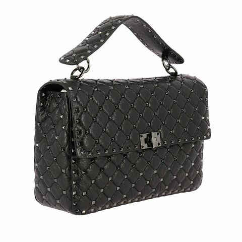 Сумка Valentino Rockstud Spike Medium черный