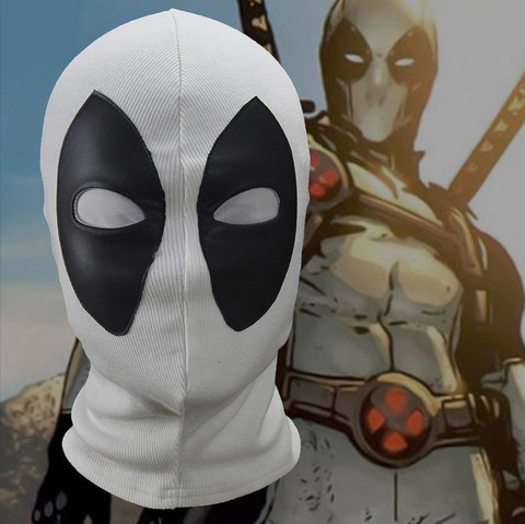 Маска тканевая Дэдпул белый — Deadpool X-Force Mask