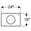 Geberit Delta11 115.120.21.1 Клавиша смыва для унитаза