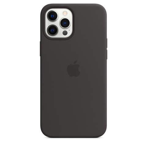 Чехол для IPhone 12 Pro Max, Silicone Case with MagSafe, Black (MHLG3ZM/A)