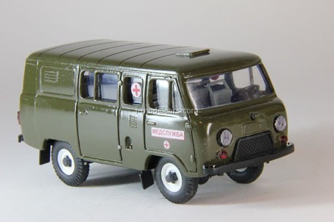 UAZ-39099 Medical Service khaki Agat Mossar Tantal 1:43