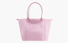 longchamp Le Pliage Green Recycled Canvas M Shoulder Bag "Pink"