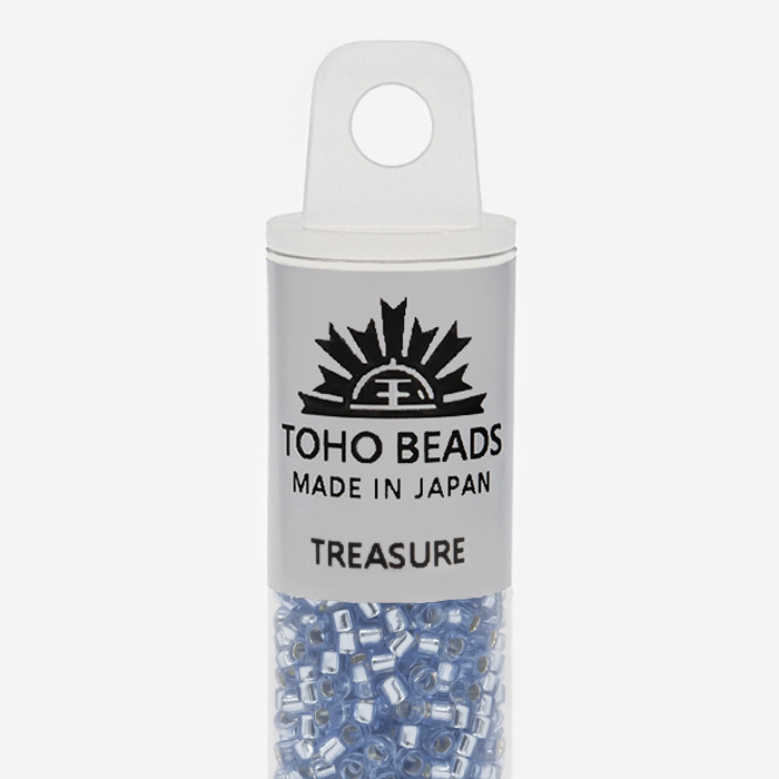 Японский бисер TOHO Treasure (№33), с внутренним серебрением, прозрачный