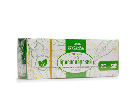 Чай Краснодарский зеленый ВкусВилл, 37.5г