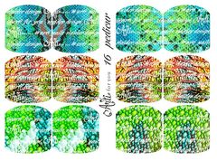 Слайдер наклейки Arti педикюрные П16