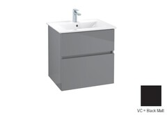 Villeroy&Boch  B66400VC Тумба под раковину, Villeroy&Boch, Verity Line, ширина, мм-605, глубина, мм-482, высота, мм-618, тип установки-подвесной, раковина-необходимо заказать, вырез под раковину-один, ящики-2, крепления в комплекте, материал корпуса- фото