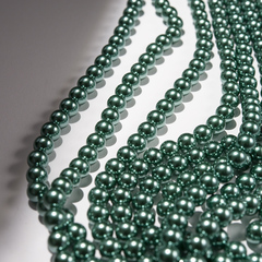 Хрустальный жемчуг, оттенок "Магическая Змея", шар 8,2мм, улучшенное покрытие