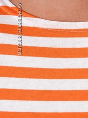 Тельняшка с оранжевой полосой - Магазин тельняшек.ру 8-800-700-93-18Майка-тельняшка МЧС (оранжевая полоса) ГОСТ МИНОБОРОНЫ в Магазине тельняшек