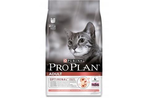 Сухой корм для взрослых кошек Purina Pro Plan Adult, лосось, 3 кг