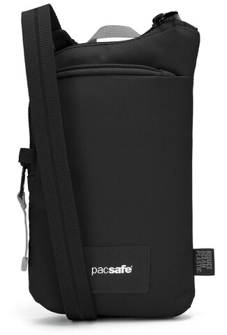 Картинка сумка городская Pacsafe GO Tech Crossbody черная смола - 1