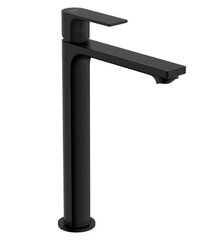 Hansgrohe Rebris E 72591670 Высокий смеситель для раковины EcoSmart+ (чёрный матовый) фото