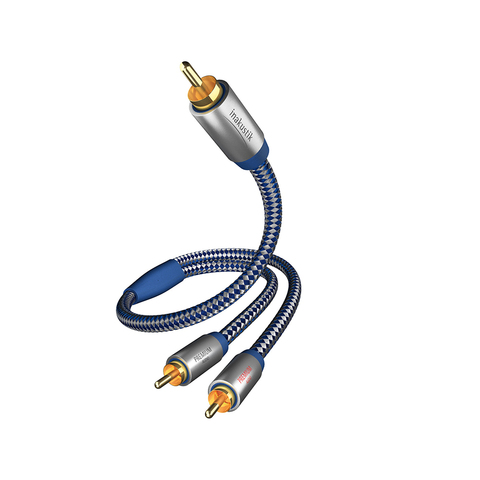 Inakustik Premium Y-Subwoofer Cable, Y-Sub,RCA &lt;&gt; 2RCA
