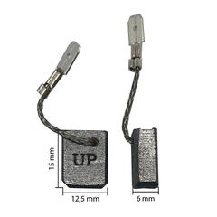 Щетка графитовая UNITED PARTS 6х12,5х15мм для METABO WE/WEV/WEP15/17-125/150 (аналог 316055770) (10шт)