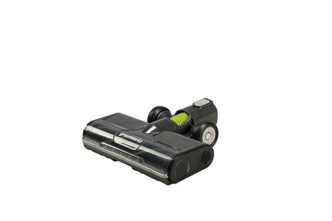 Беспроводной вертикальный пылесос greenworks GD24SV2, 24v, в комплекте с АКБ 4 А·ч и ЗУ (аккумуляторный, зеленый) + 4 насадки