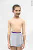 Детский комплект: купальник 2 Рукава бежевый + юбка