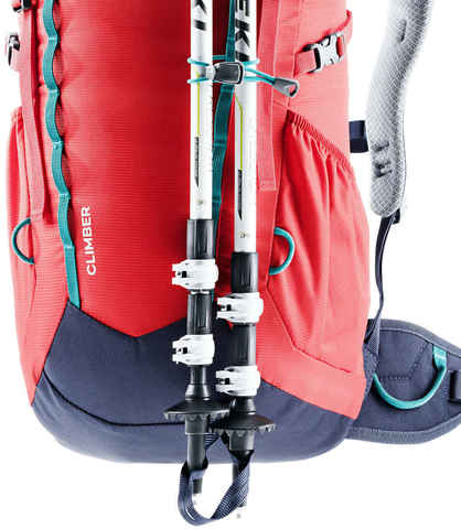 Картинка рюкзак туристический Deuter Climber 22 chili-navy - 3