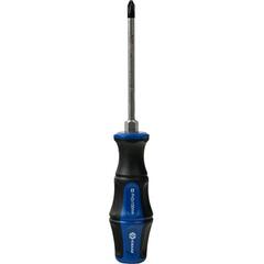 Отвертка ударная КОБАЛЬТ Ultra Grip PH-2x100 мм S2, двухкомпонентная рукоятка (1 шт.) подвес (Арт. 646-591)