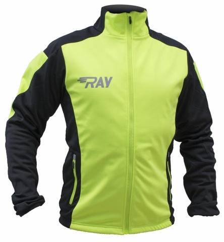 Лыжная разминочная куртка Ray Pro Race WS Lime-Black мужская
