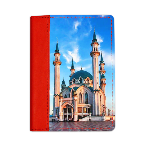 Записная книжка комбинированная "Мечеть Кул-Шариф", красная