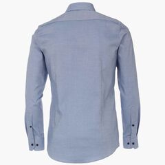 Рубашка Venti Body Fit 103413700-102 из фактурной ткани в синей гамме