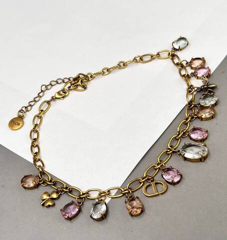 Колье c подвесками из цветных камней style by DIOR