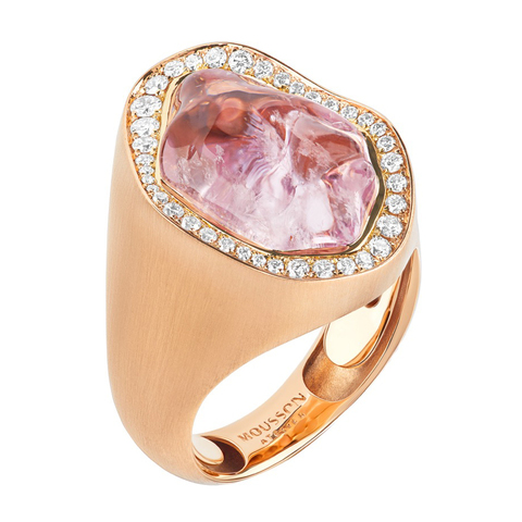 Кольцо с Морганитом и Бриллиантами, R0030-61/1